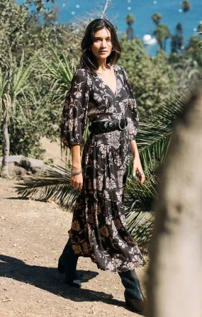 Adelina Ari Floral Midi Dress