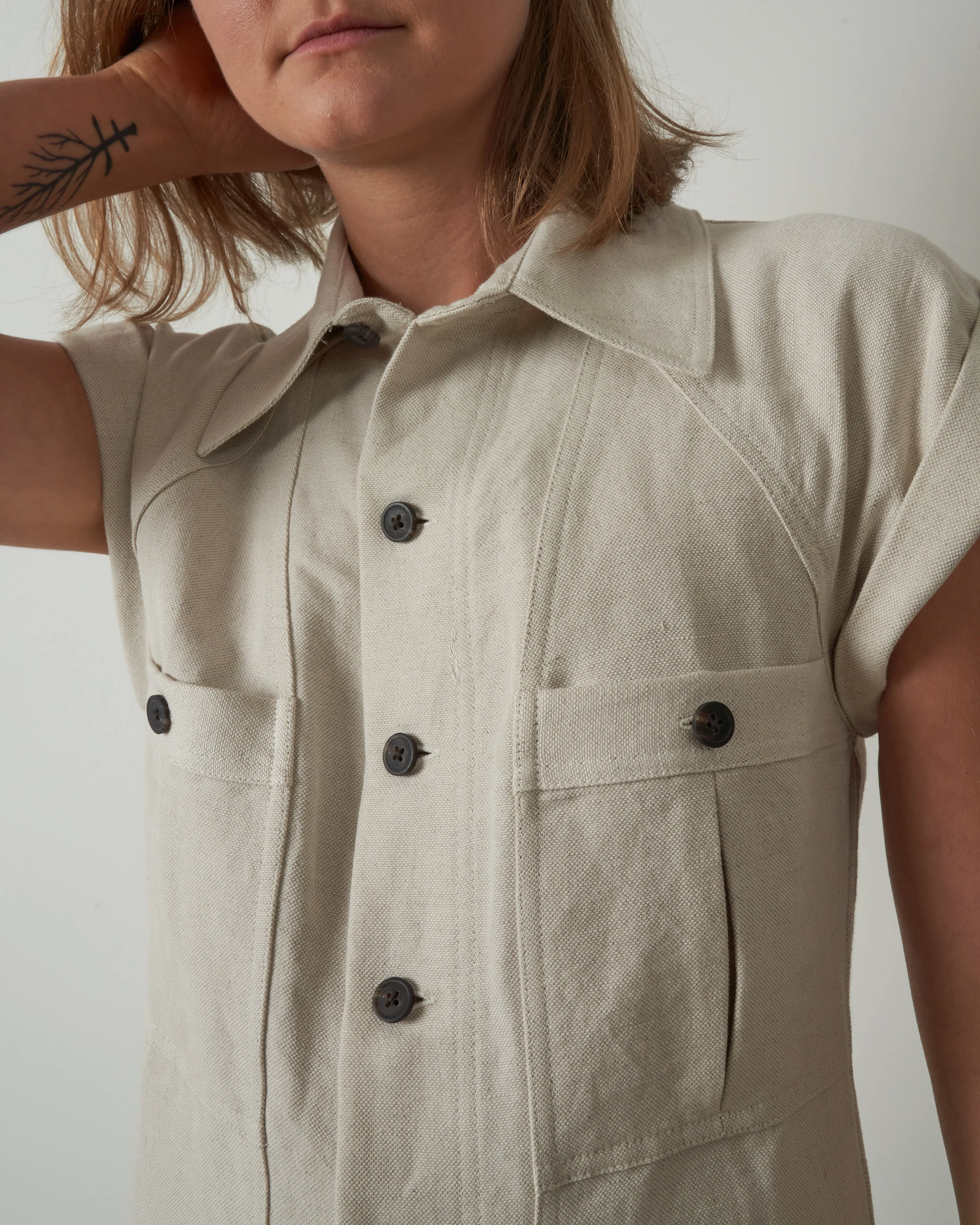 analia dress - stone