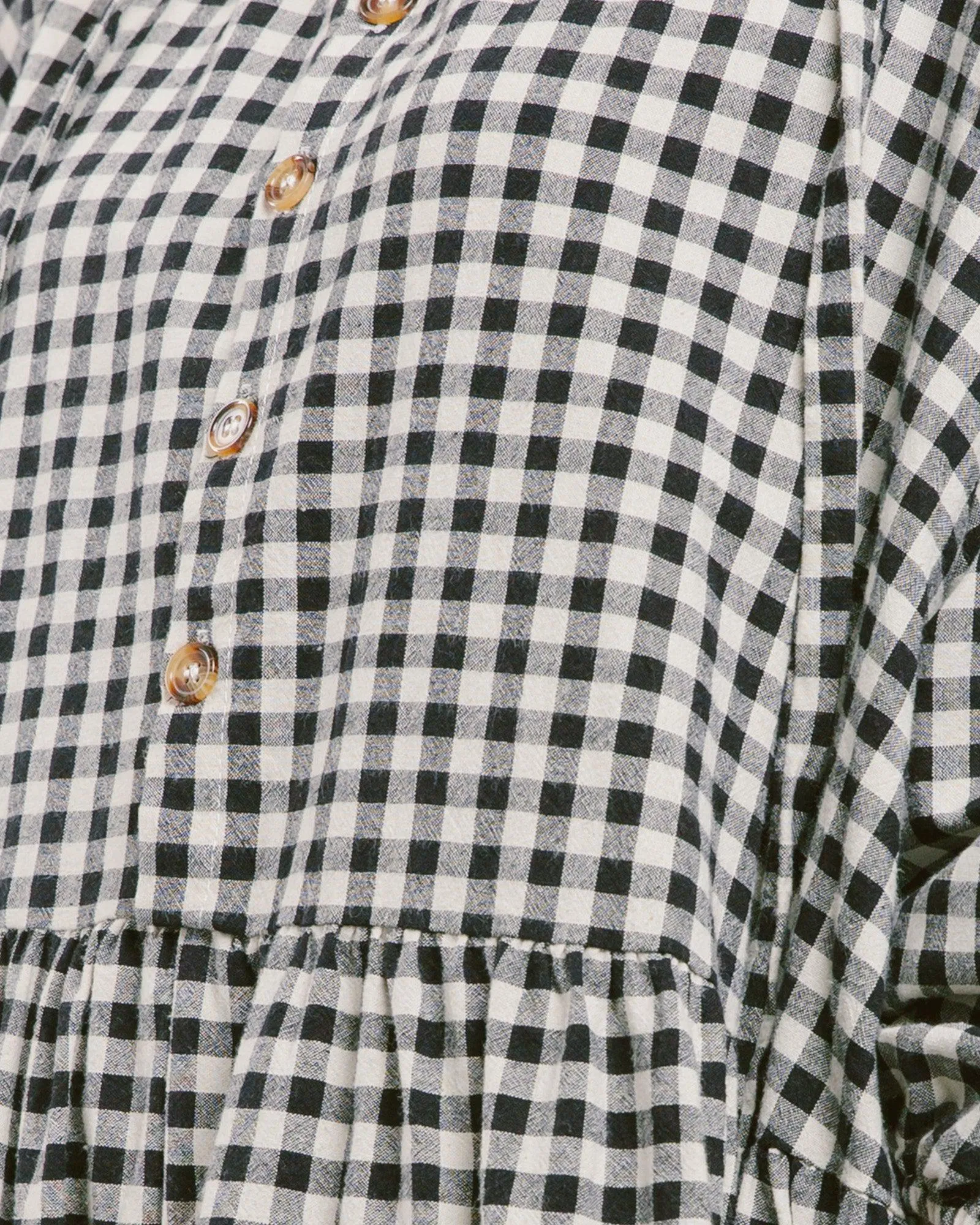 Avalon Smock Dress | Black Gingham