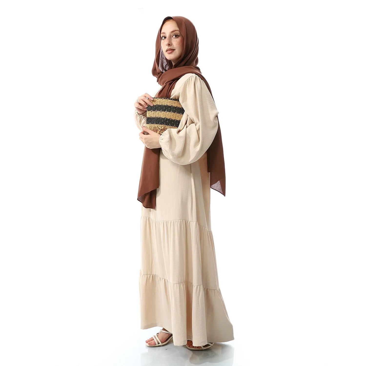 Beige Long Dress
