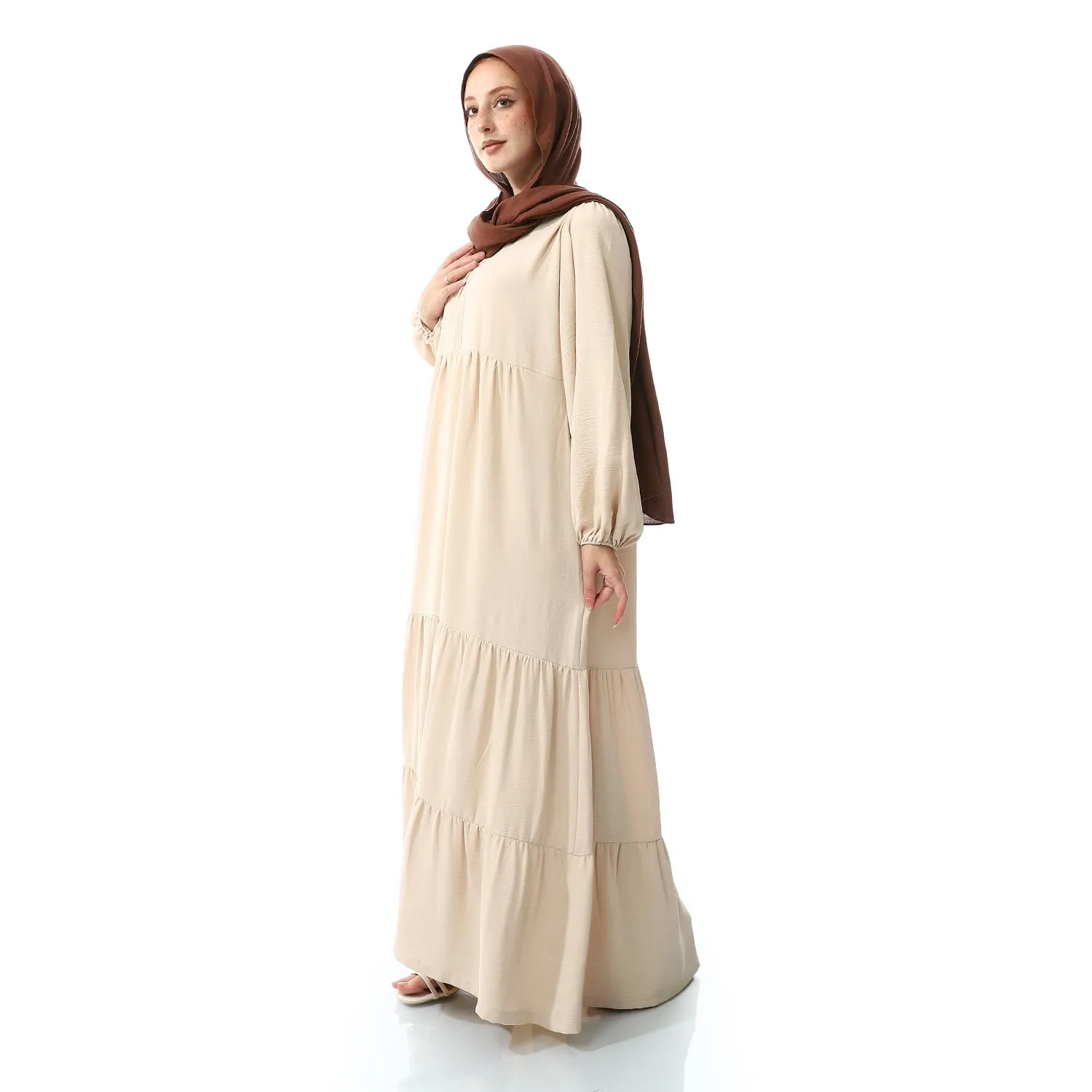 Beige Long Dress