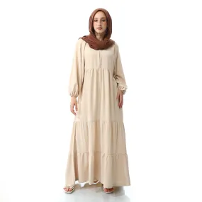 Beige Long Dress