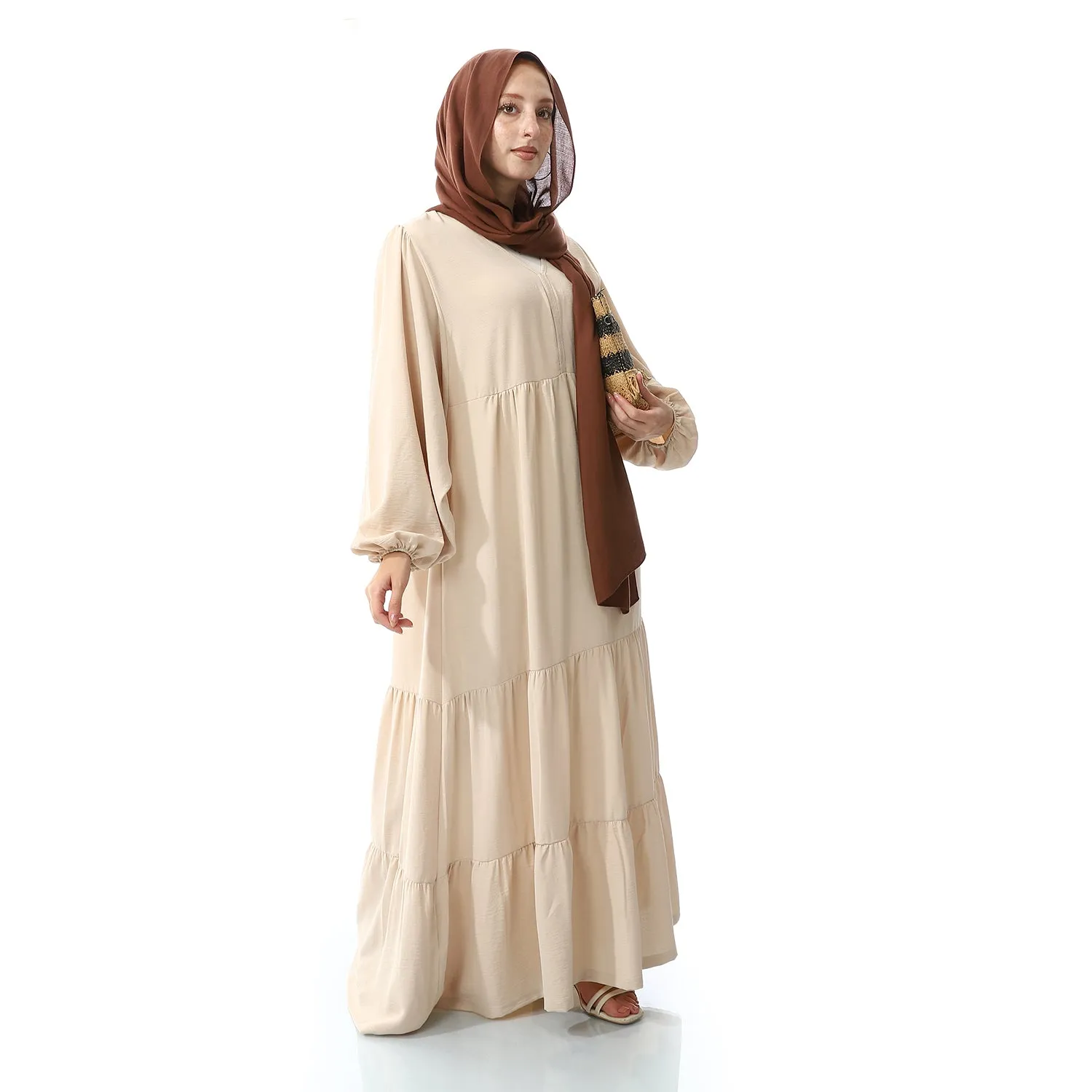 Beige Long Dress