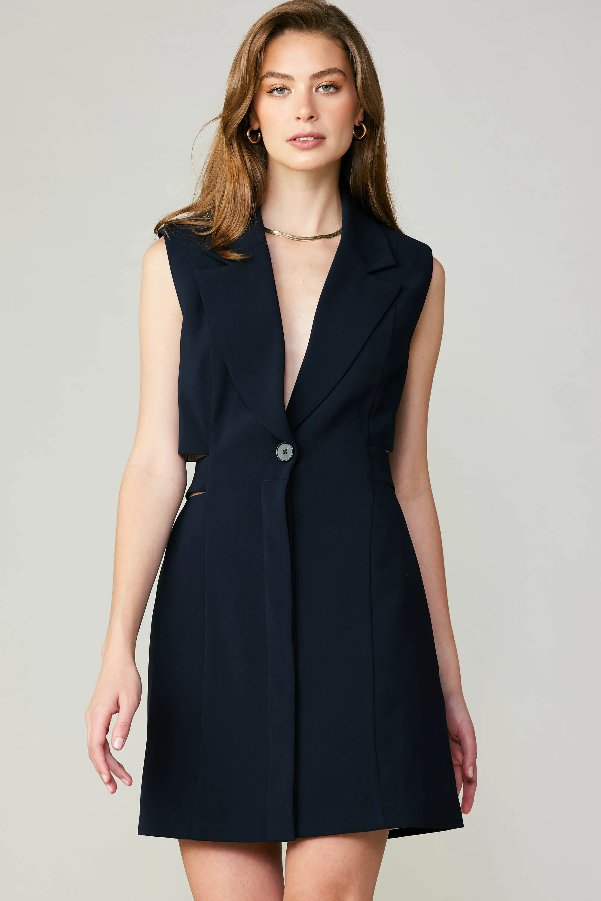 Blazer Cutout Mini Dress