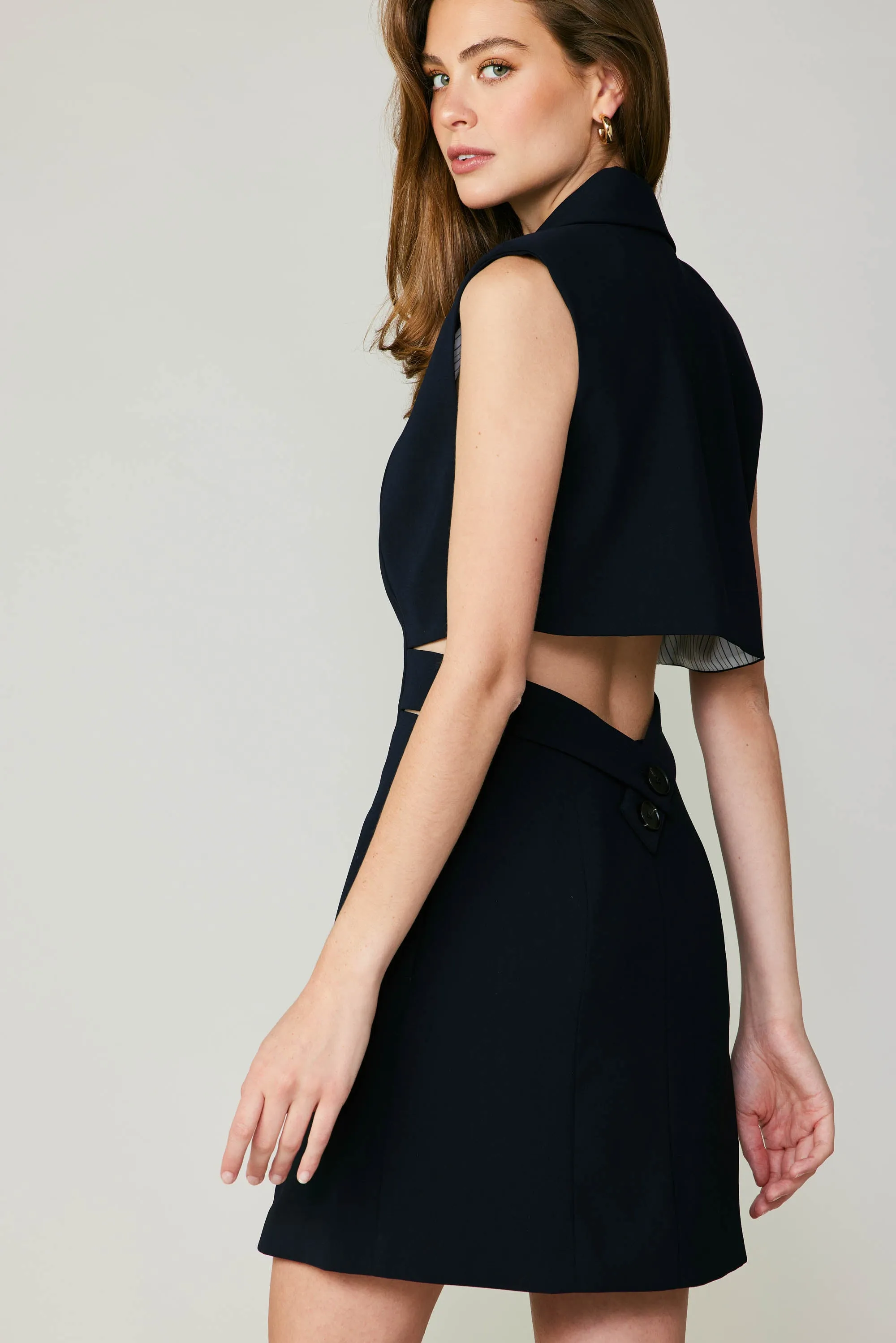 Blazer Cutout Mini Dress