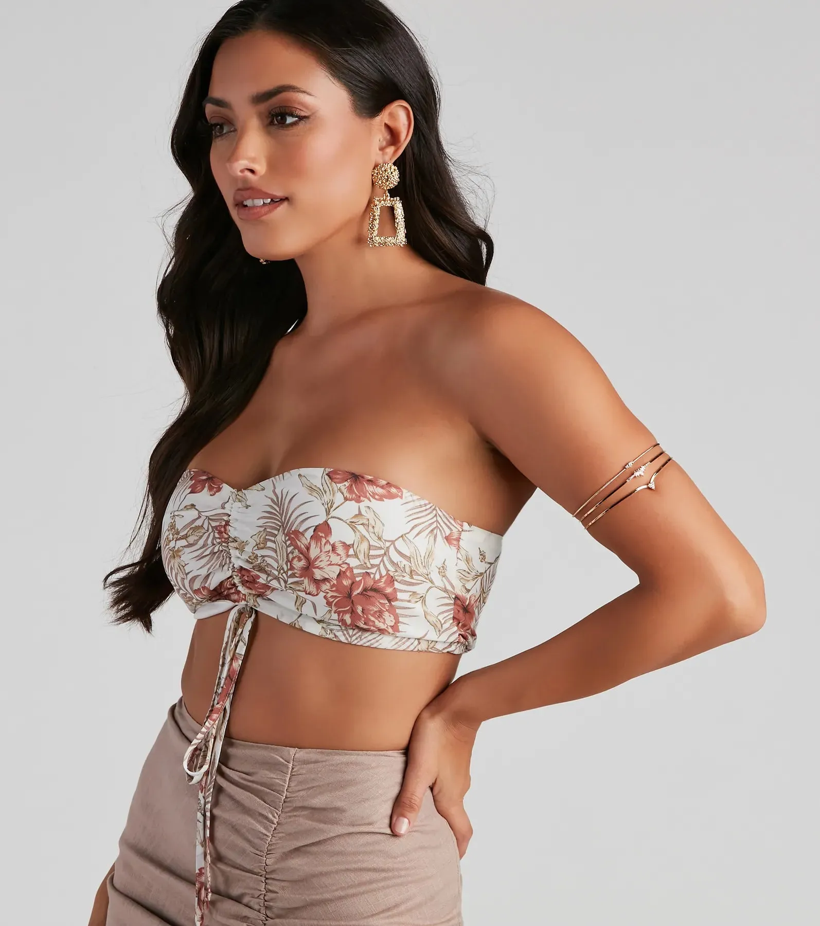 Bling On The Chic Gold Arm Cuff
