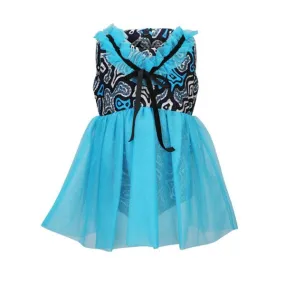 BLUE TULLE DRESS