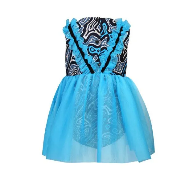 BLUE TULLE DRESS