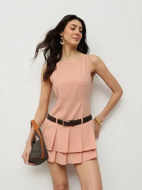 Blush Tiered Mini Dress