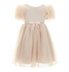 Bonnie Jean Puff Ruffle Sleeve Party Dress