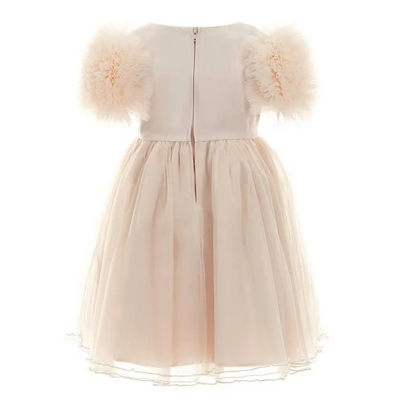 Bonnie Jean Puff Ruffle Sleeve Party Dress