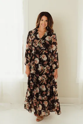 Chiffon Long Sleeve Maxi