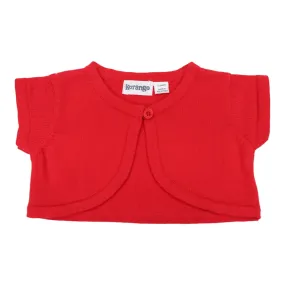 Crop Knit Cardigan Red