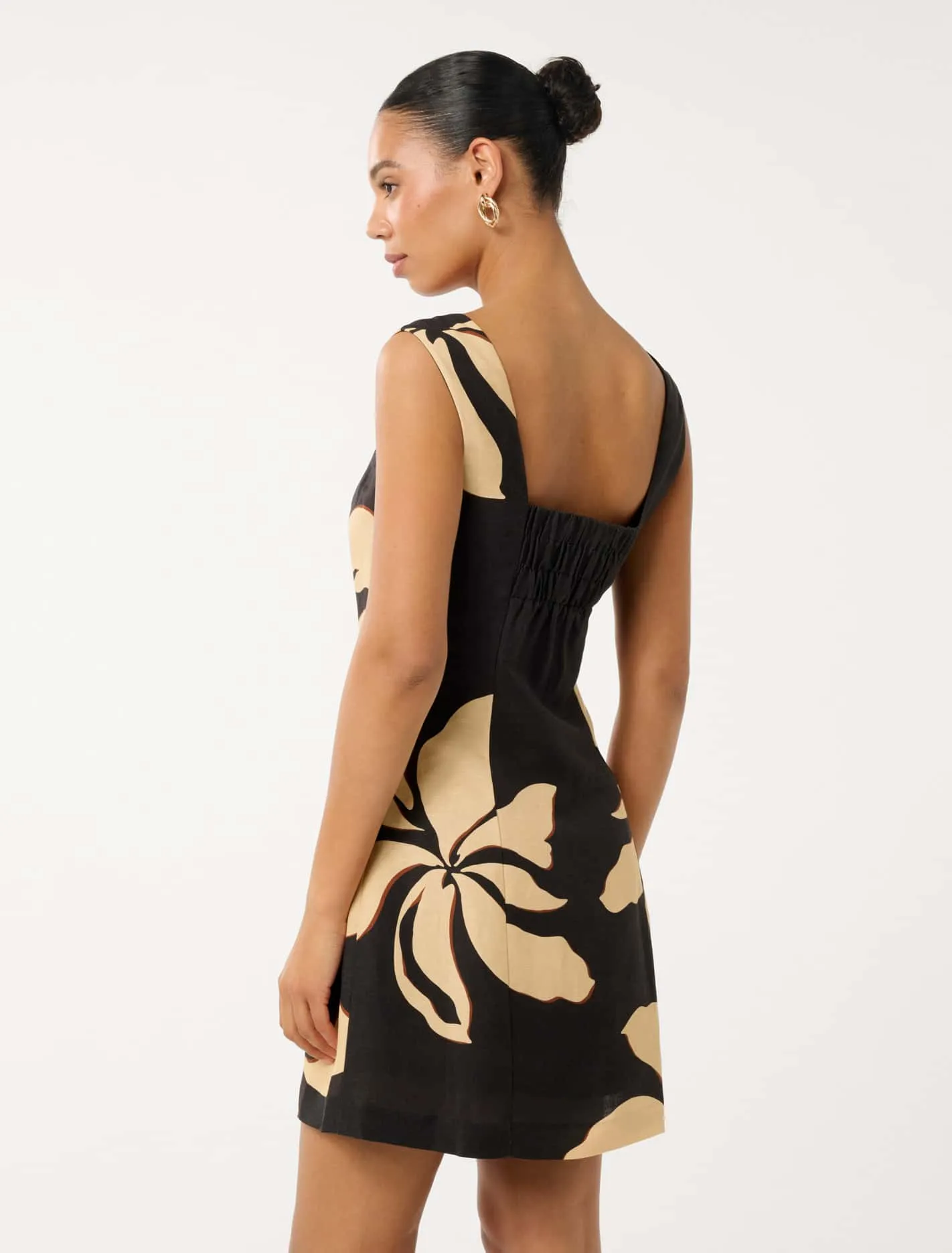 Cynthia Shirring Back Mini Dress