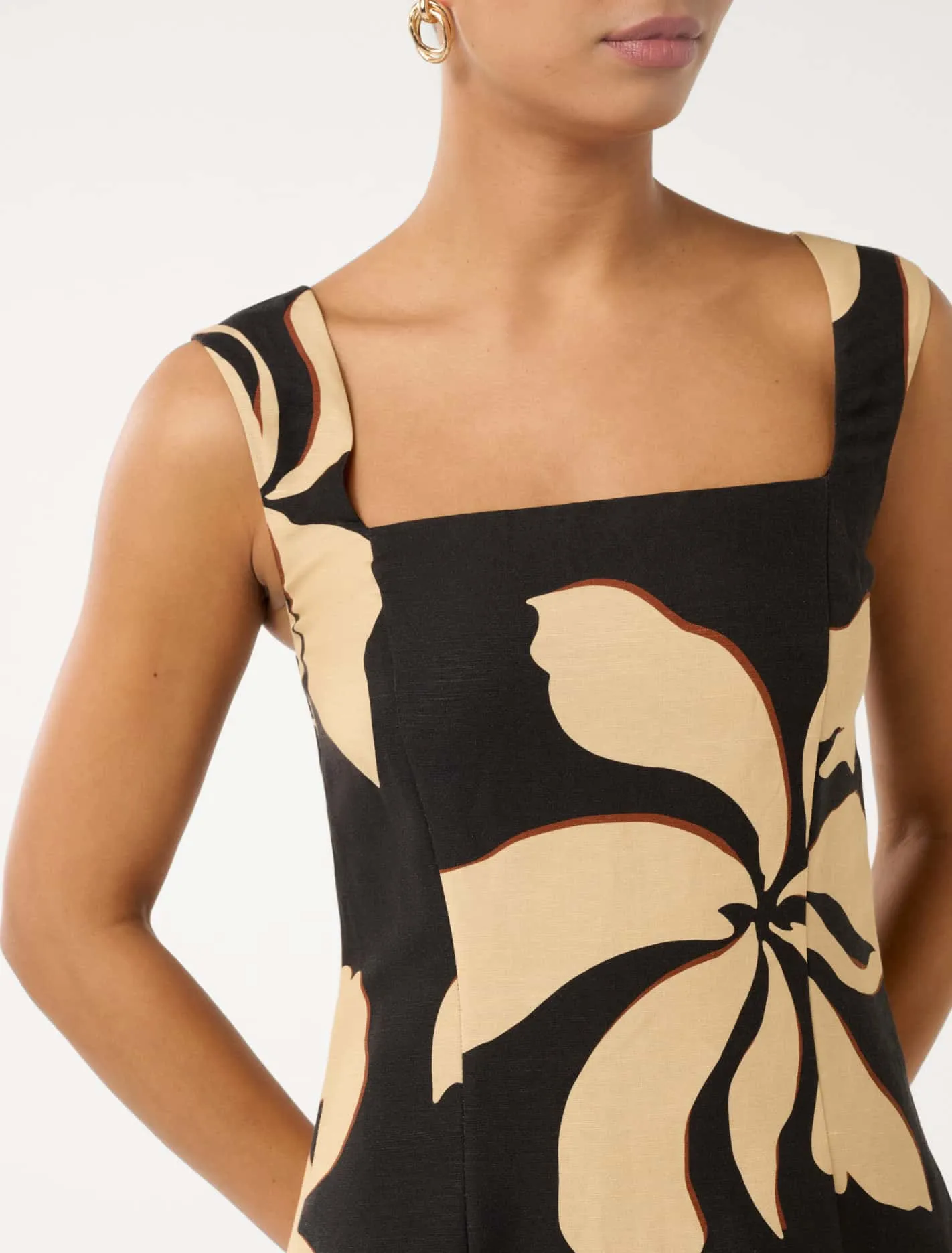 Cynthia Shirring Back Mini Dress