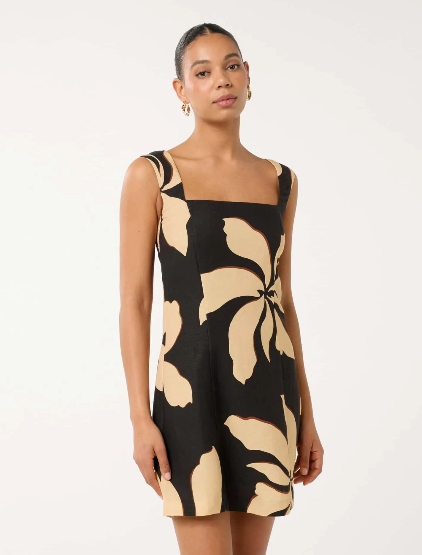 Cynthia Shirring Back Mini Dress