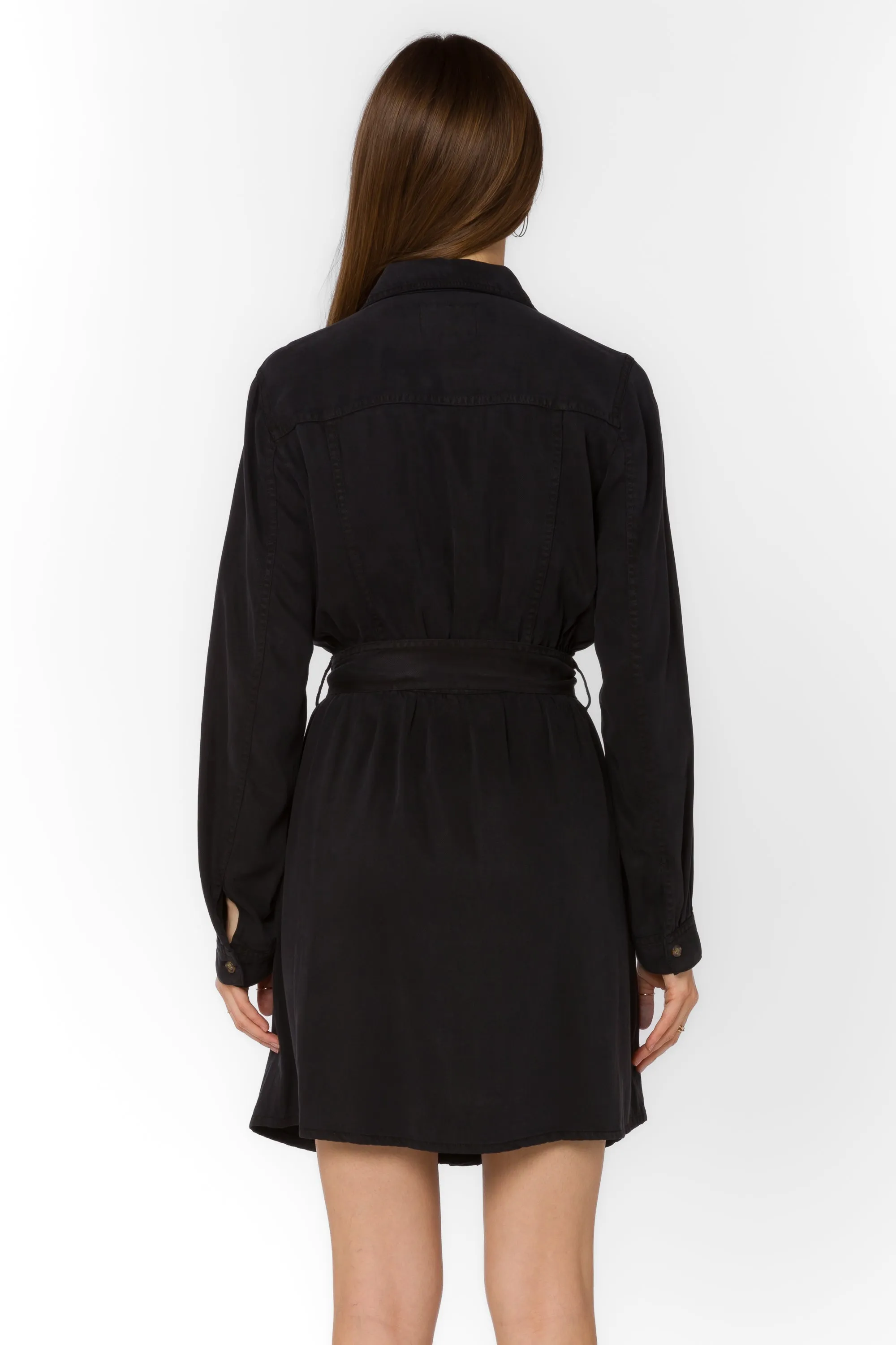 Deena Washed Black Dress