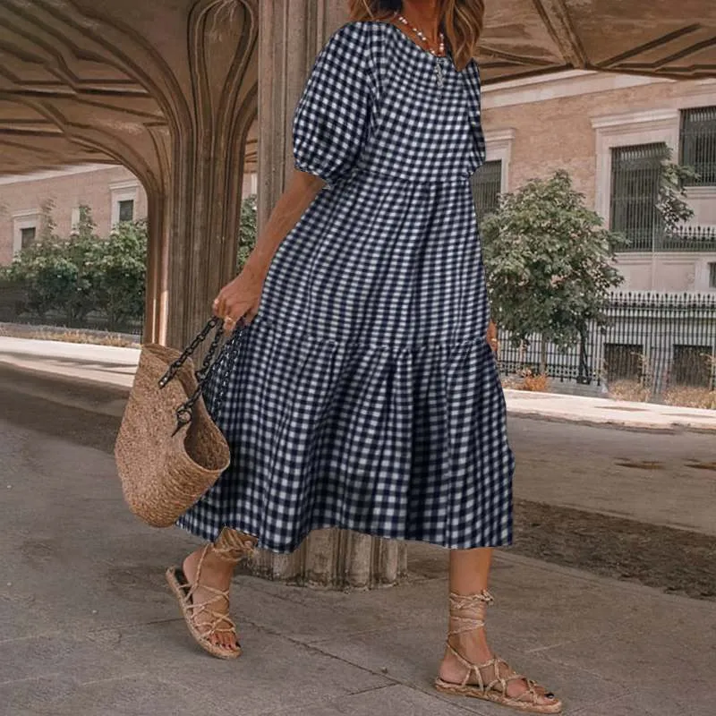 DressBetty - White women Sundresses Puff Sleeve female Dress