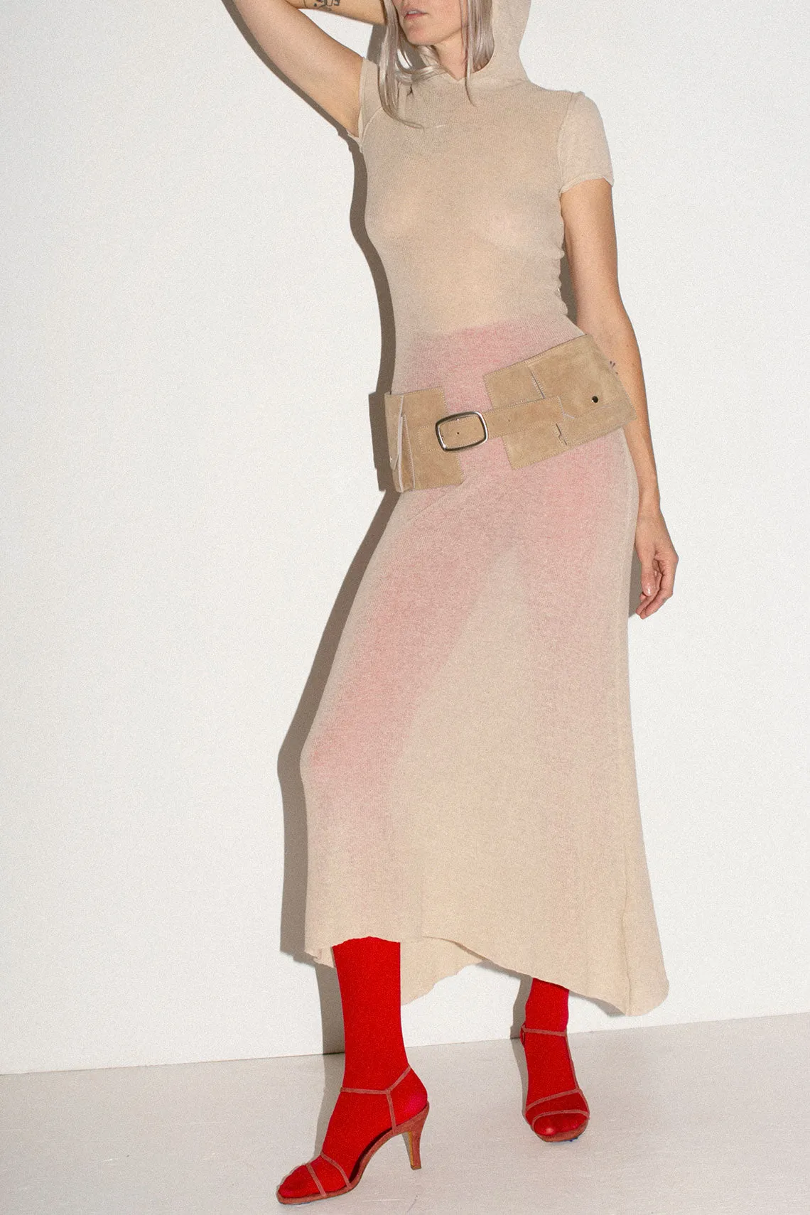 Ecru Intro Hood Dress