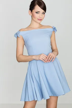 Elegant Bow-Embellished Cocktail Dress