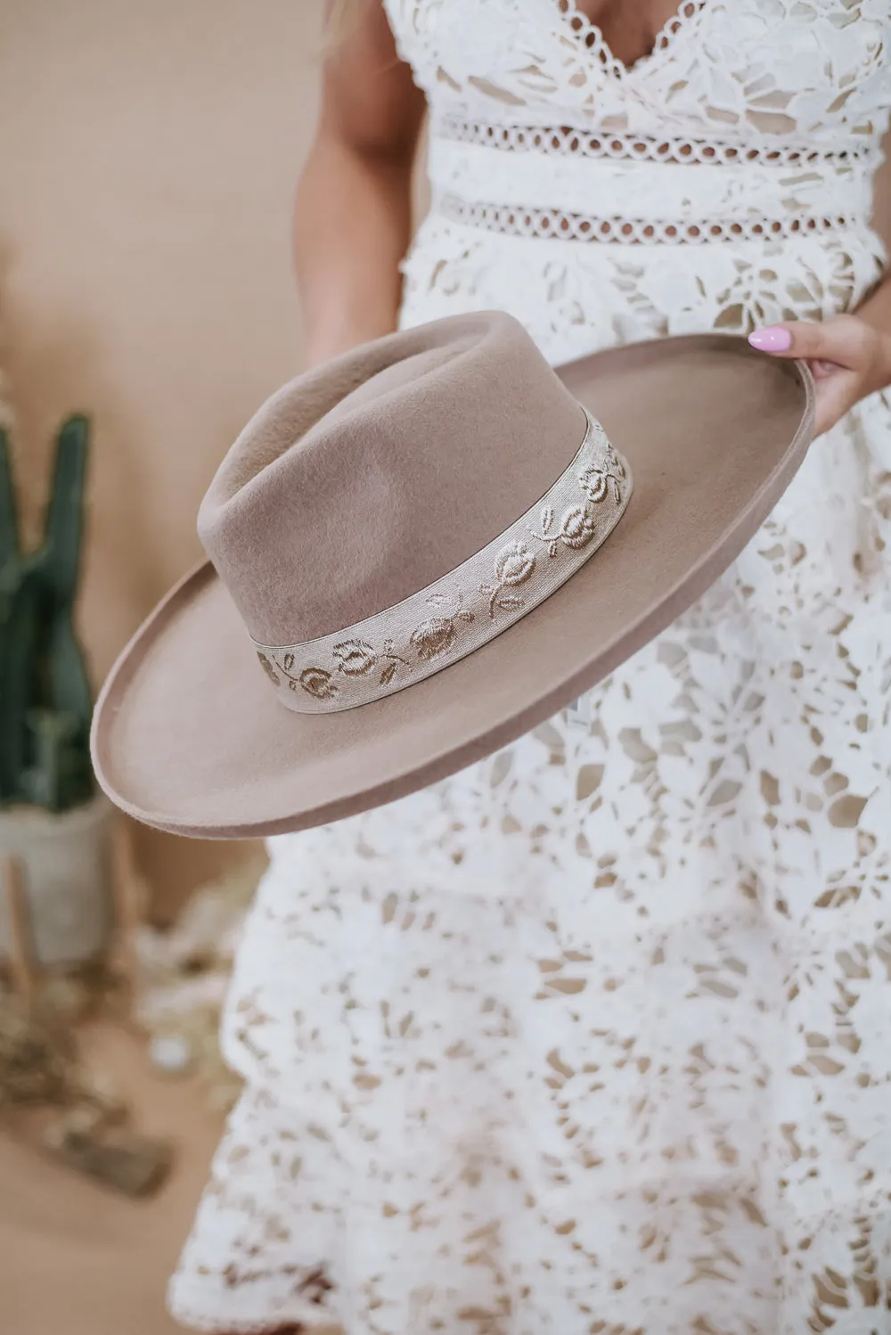 Elouise Panama Hat, Pecan