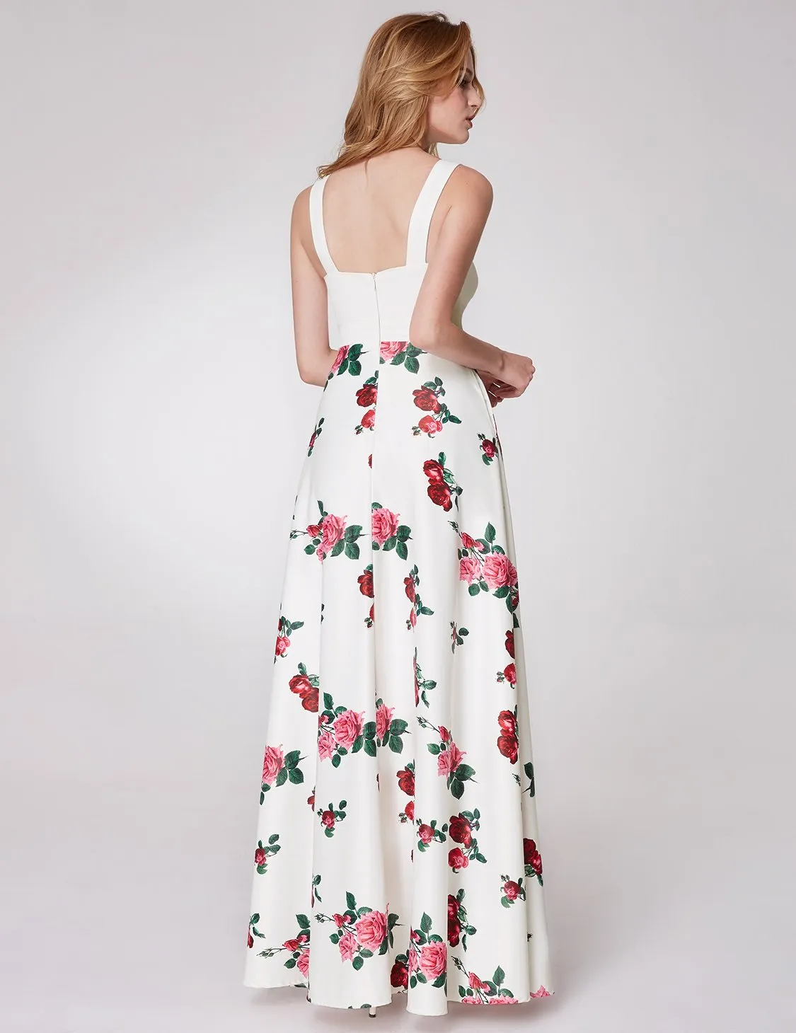 Ever-Pretty Sweetheart A-line Floral Printed Long Prom Dress EP07218
