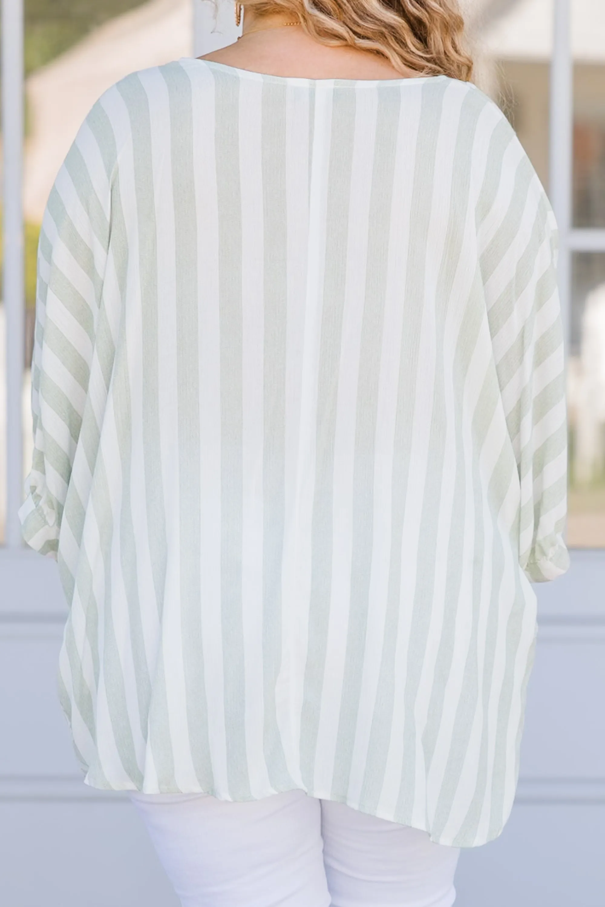 Everyday Stripe Top, Green