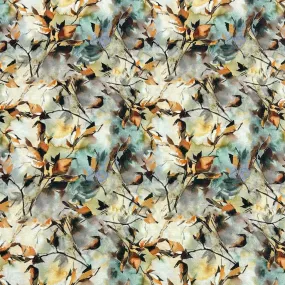 Fall Leaves Bamboo Jersey Fabric