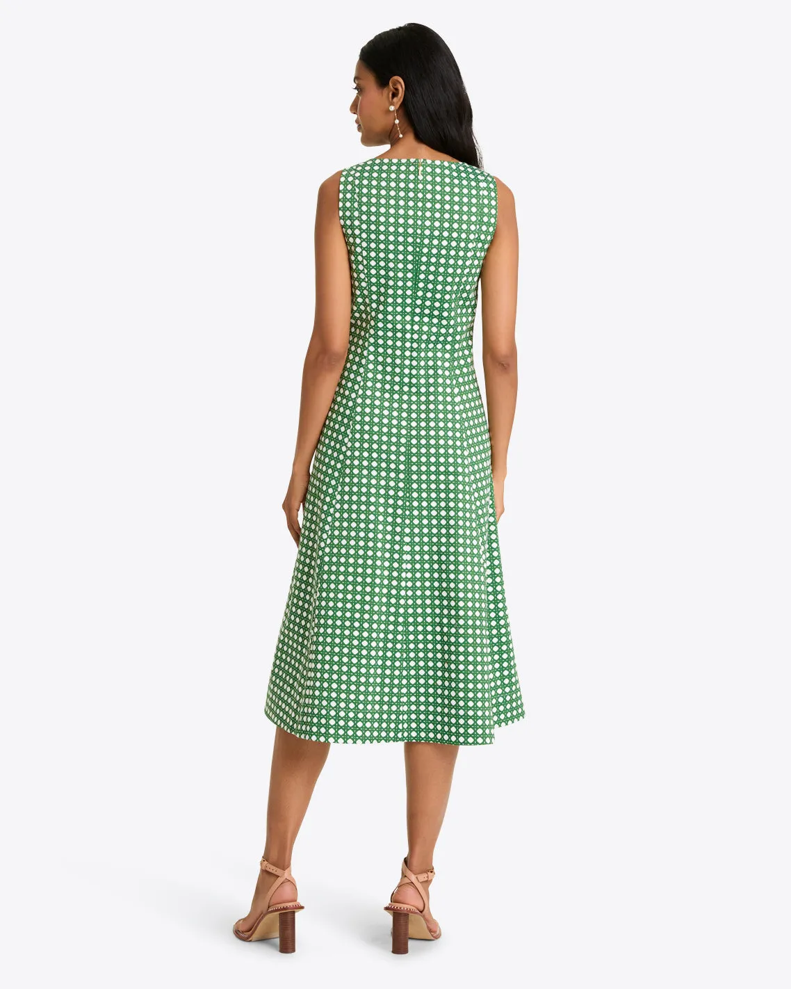 Genevieve Midi Dress in Structured Cotton