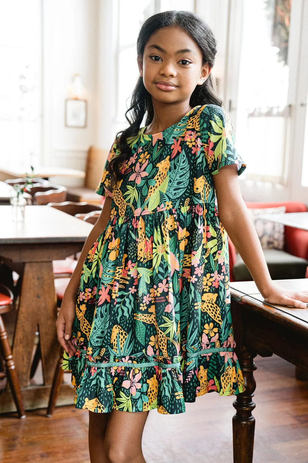 Girls Nati Jungle Print Dress