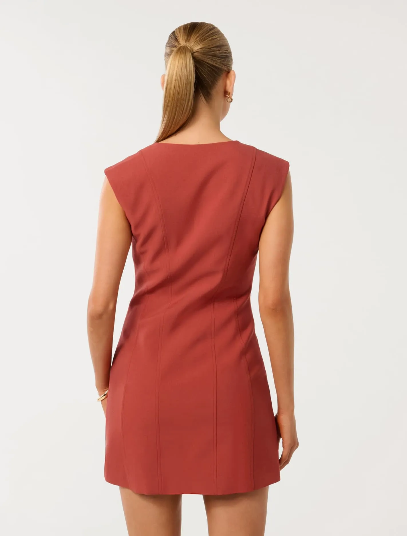 Hannah Zip Front Mini Dress