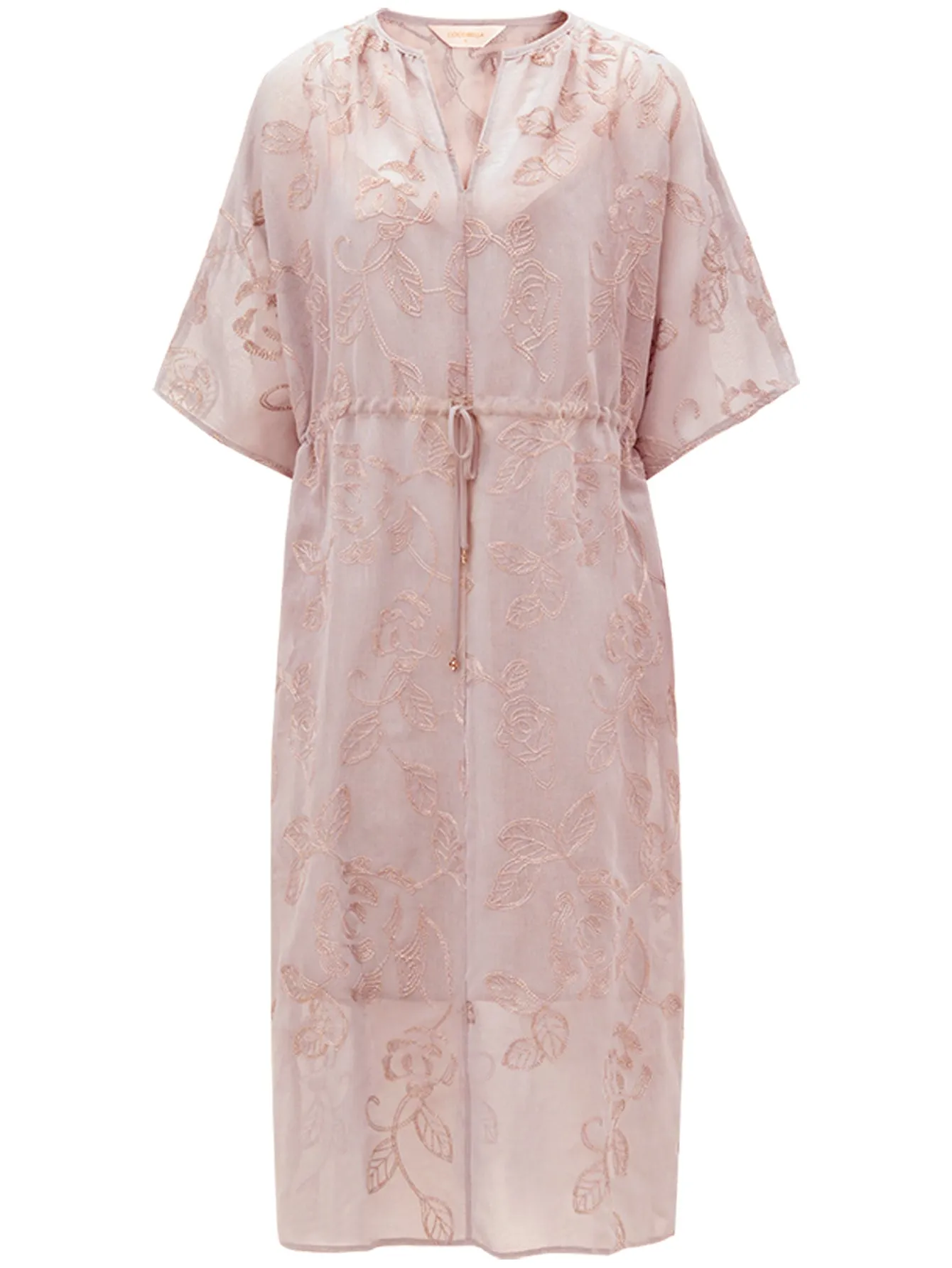Intricate Glitter Embroidered Two-Piece Dress