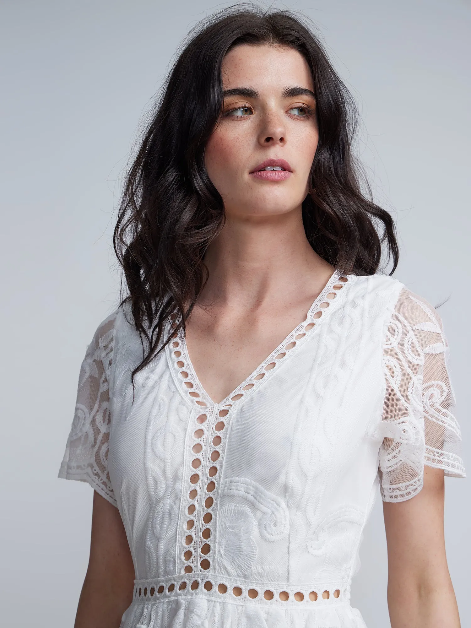 Lace Flare Dress