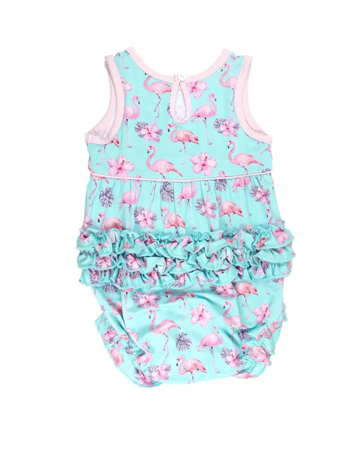 Lev Baby Bubble Romper / Flamingos (Aurelia)