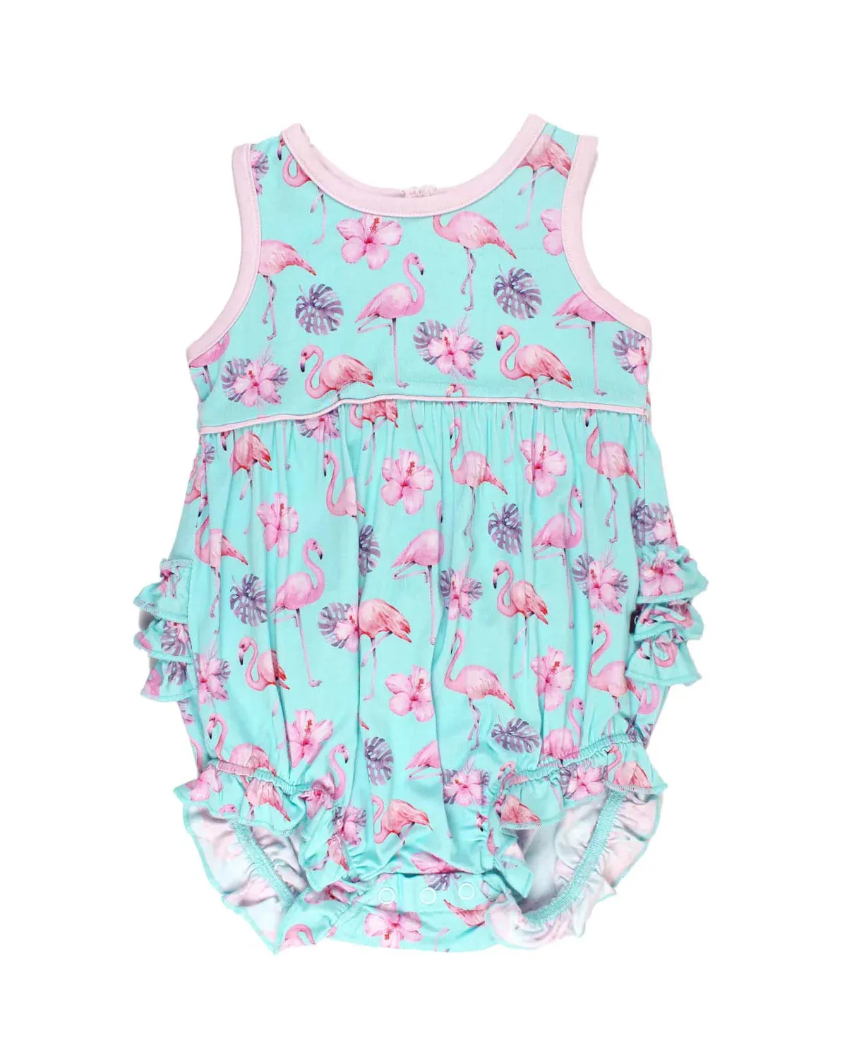 Lev Baby Bubble Romper / Flamingos (Aurelia)