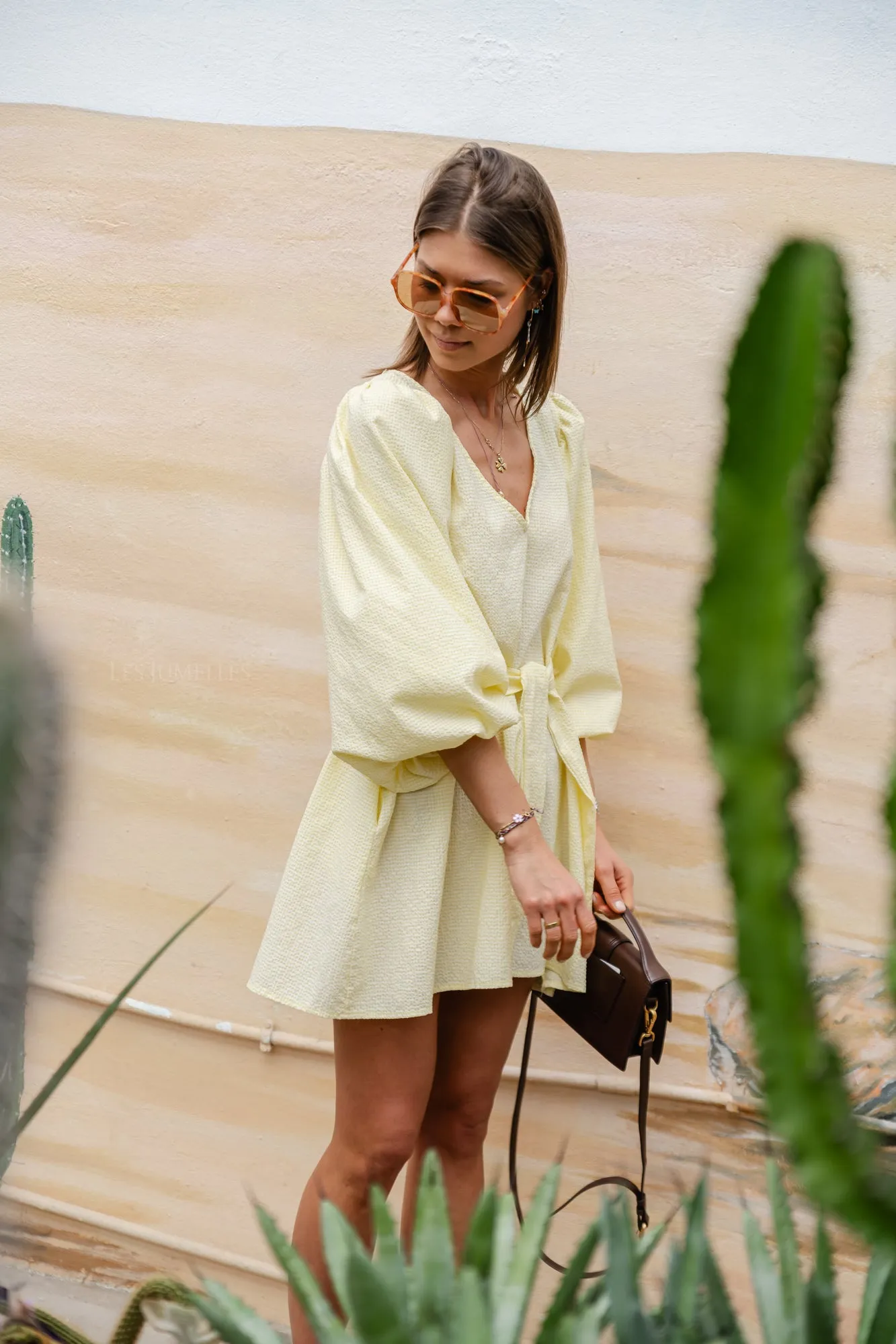 Livvy short dress yellow