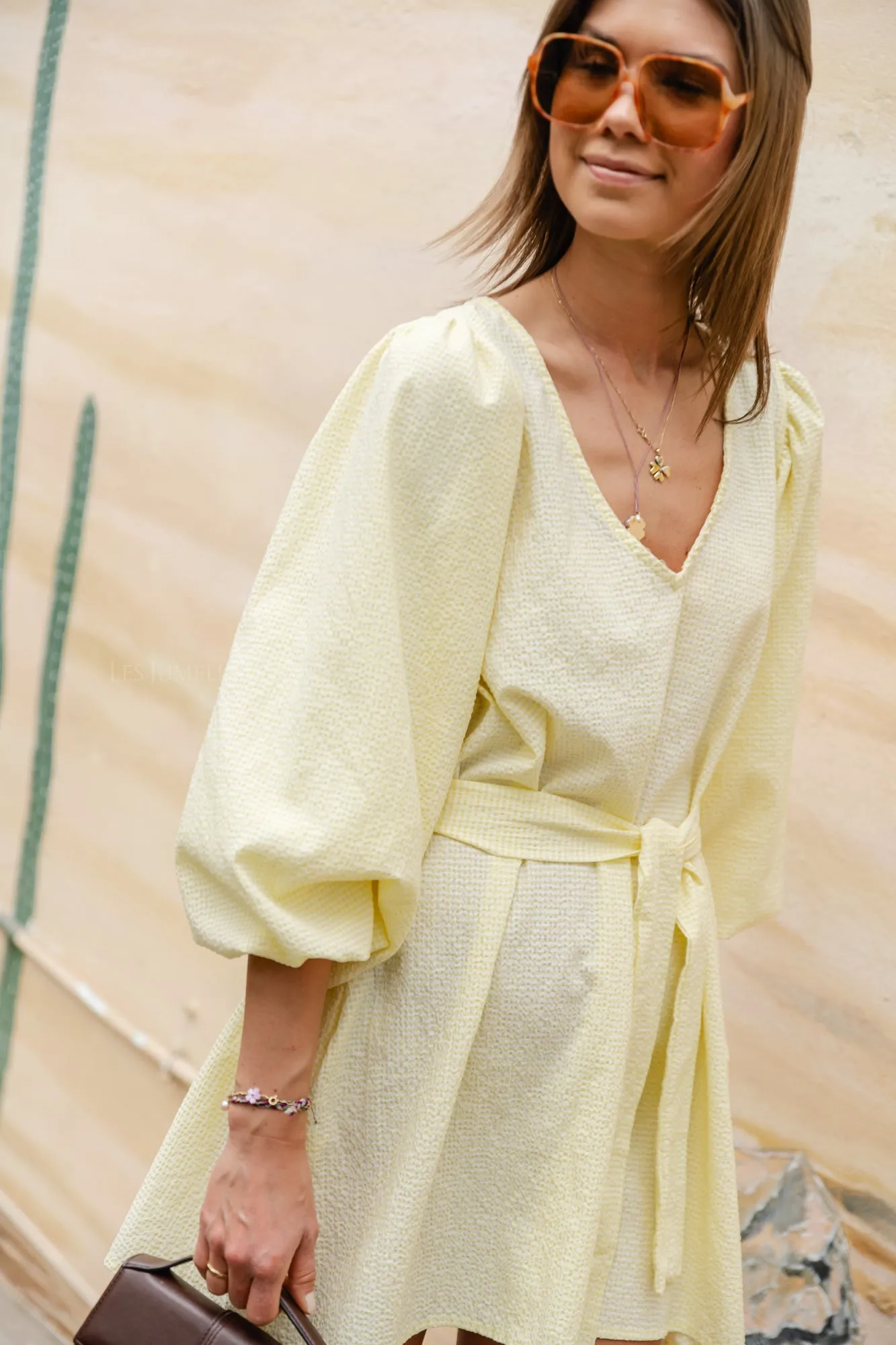Livvy short dress yellow