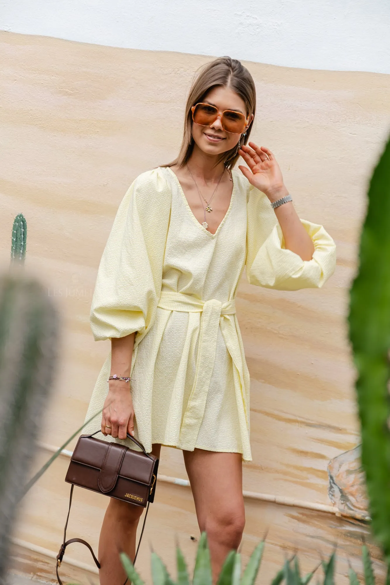 Livvy short dress yellow