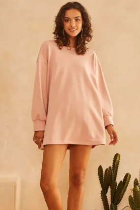 Lock And Key Sweater Blush