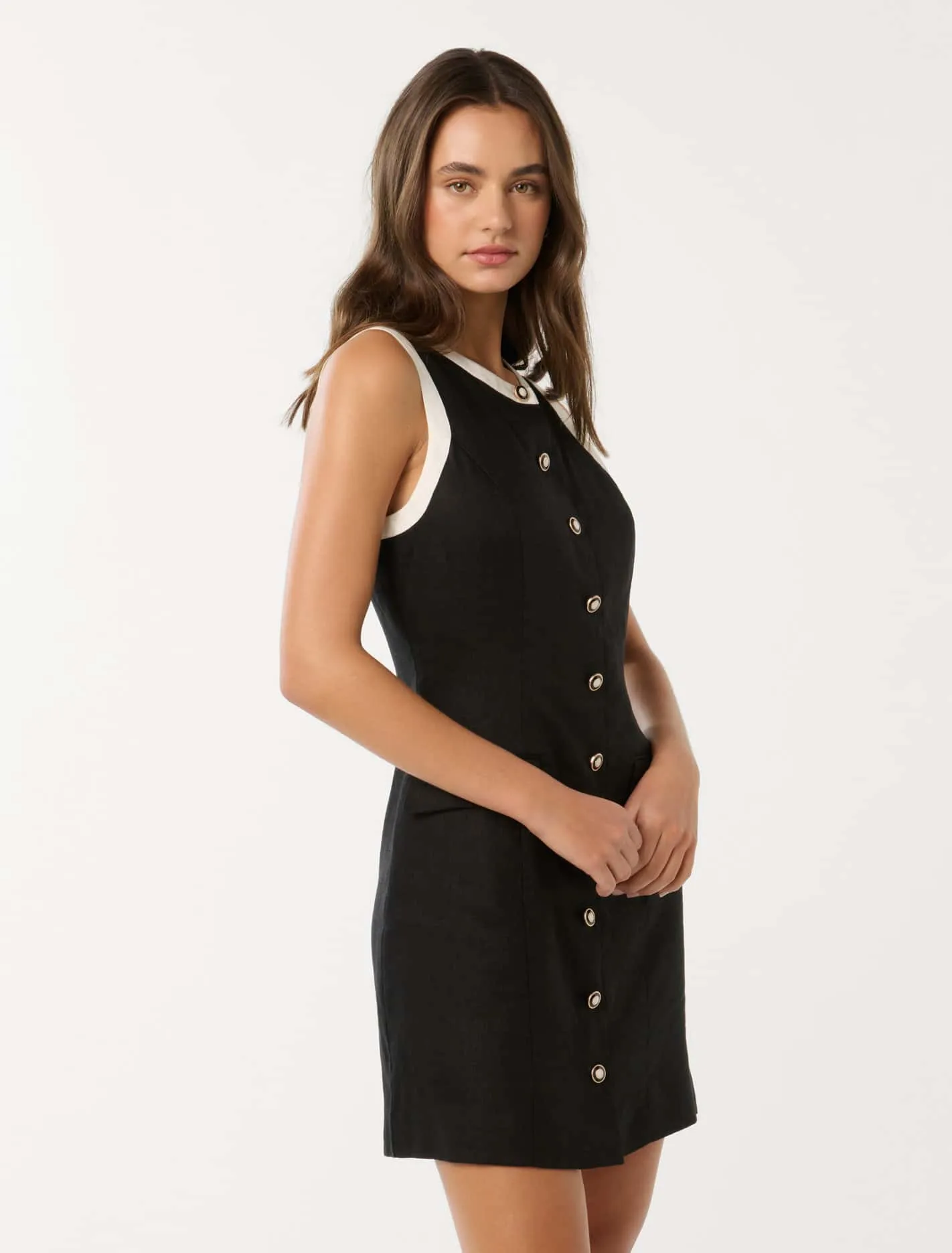 Montana Contrast Shift Mini Dress