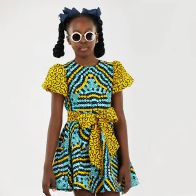 MULTICOLOUR ANKARA DRESS