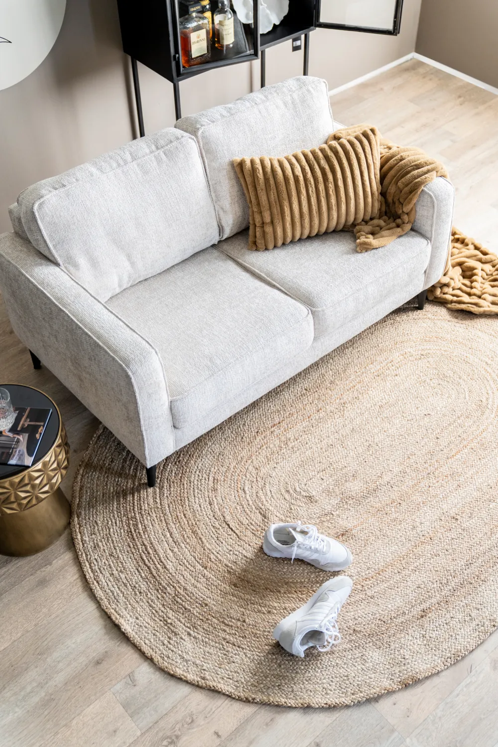 Natural Jute Oval Carpet 6'5" x 9'5" | By-Boo Ramas