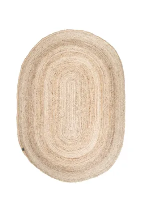 Natural Jute Oval Carpet 6'5" x 9'5" | By-Boo Ramas