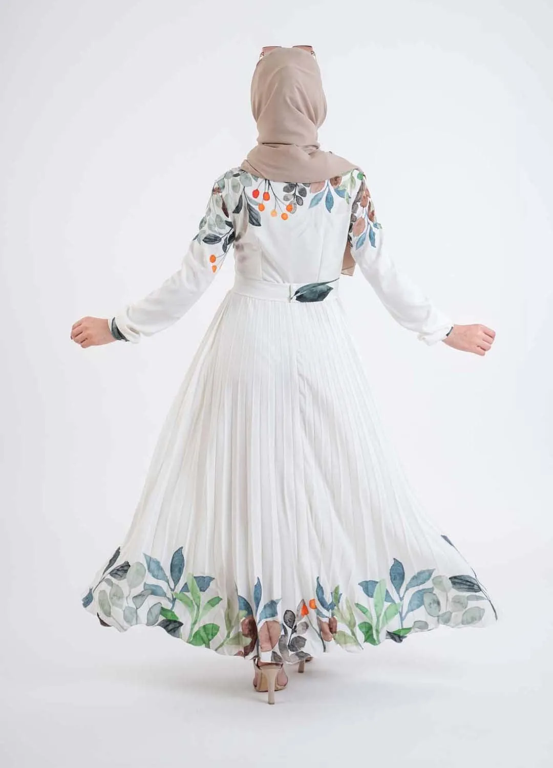 New Flora pleat dress