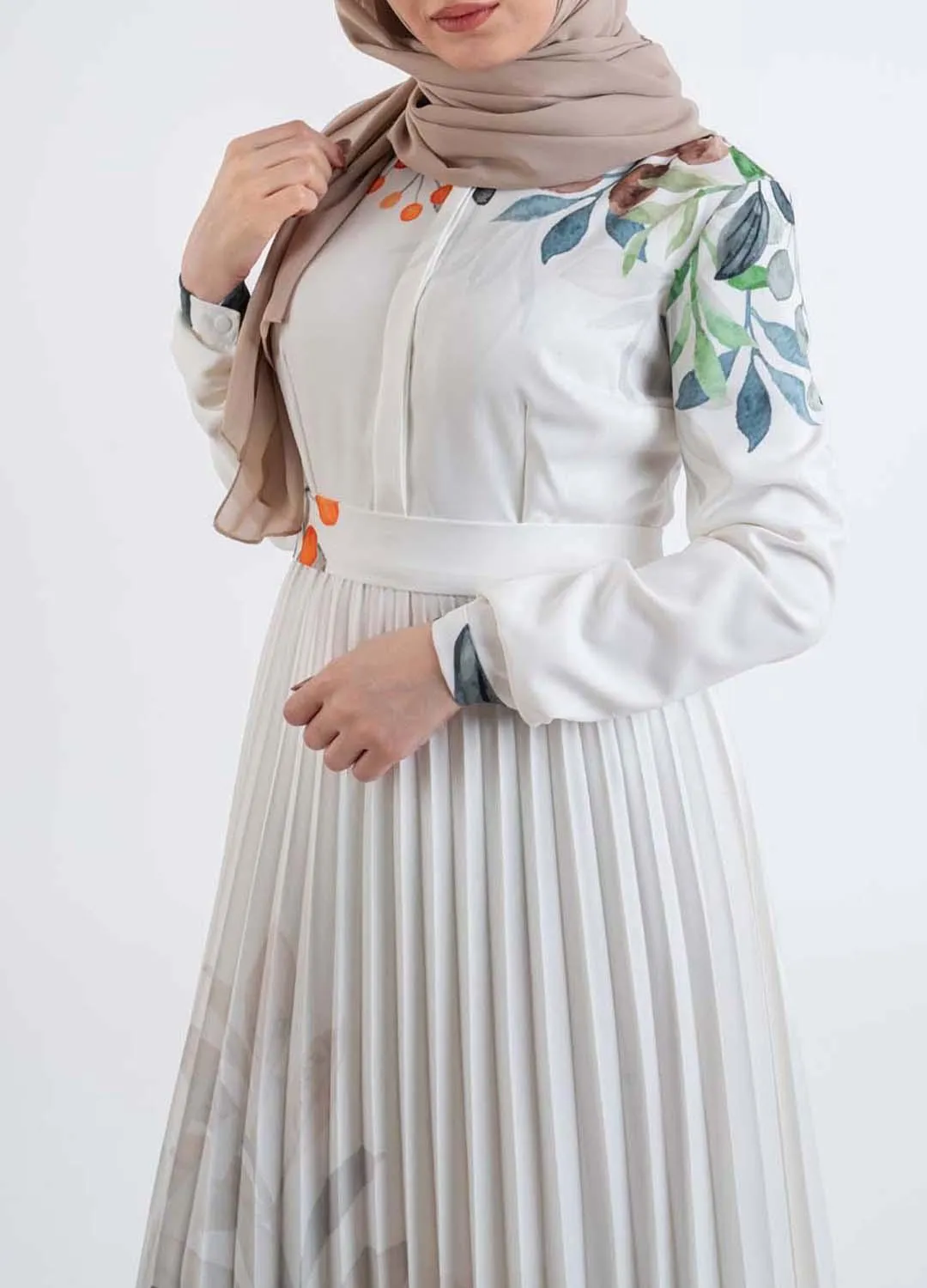 New Flora pleat dress