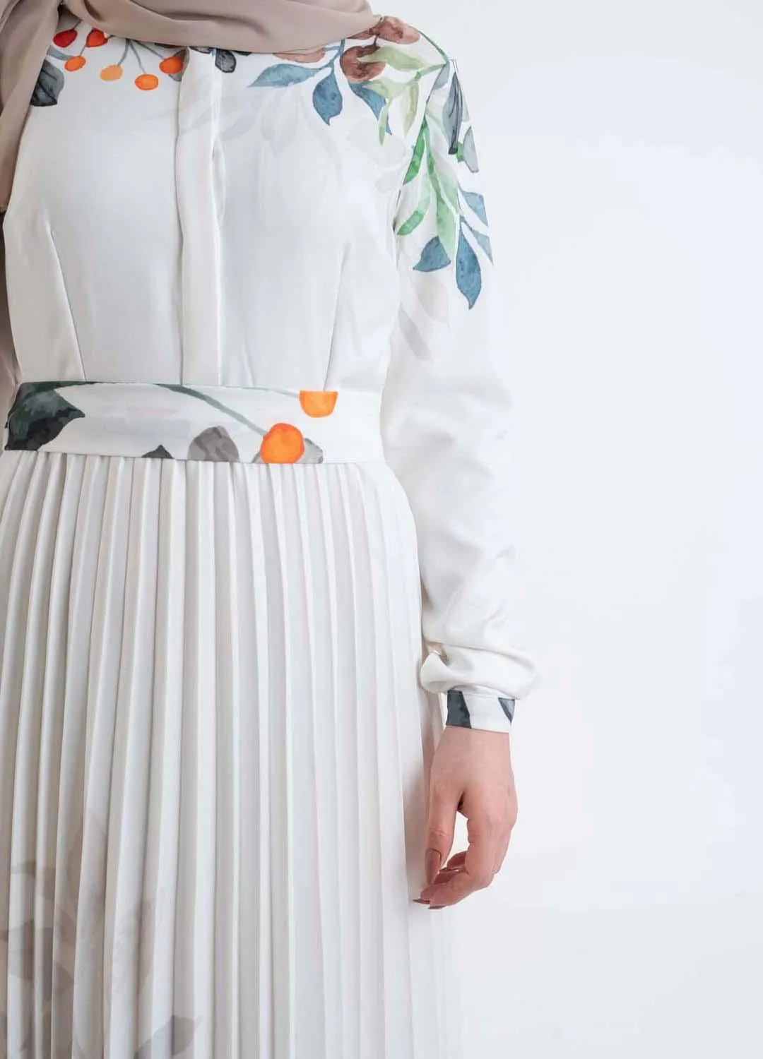 New Flora pleat dress