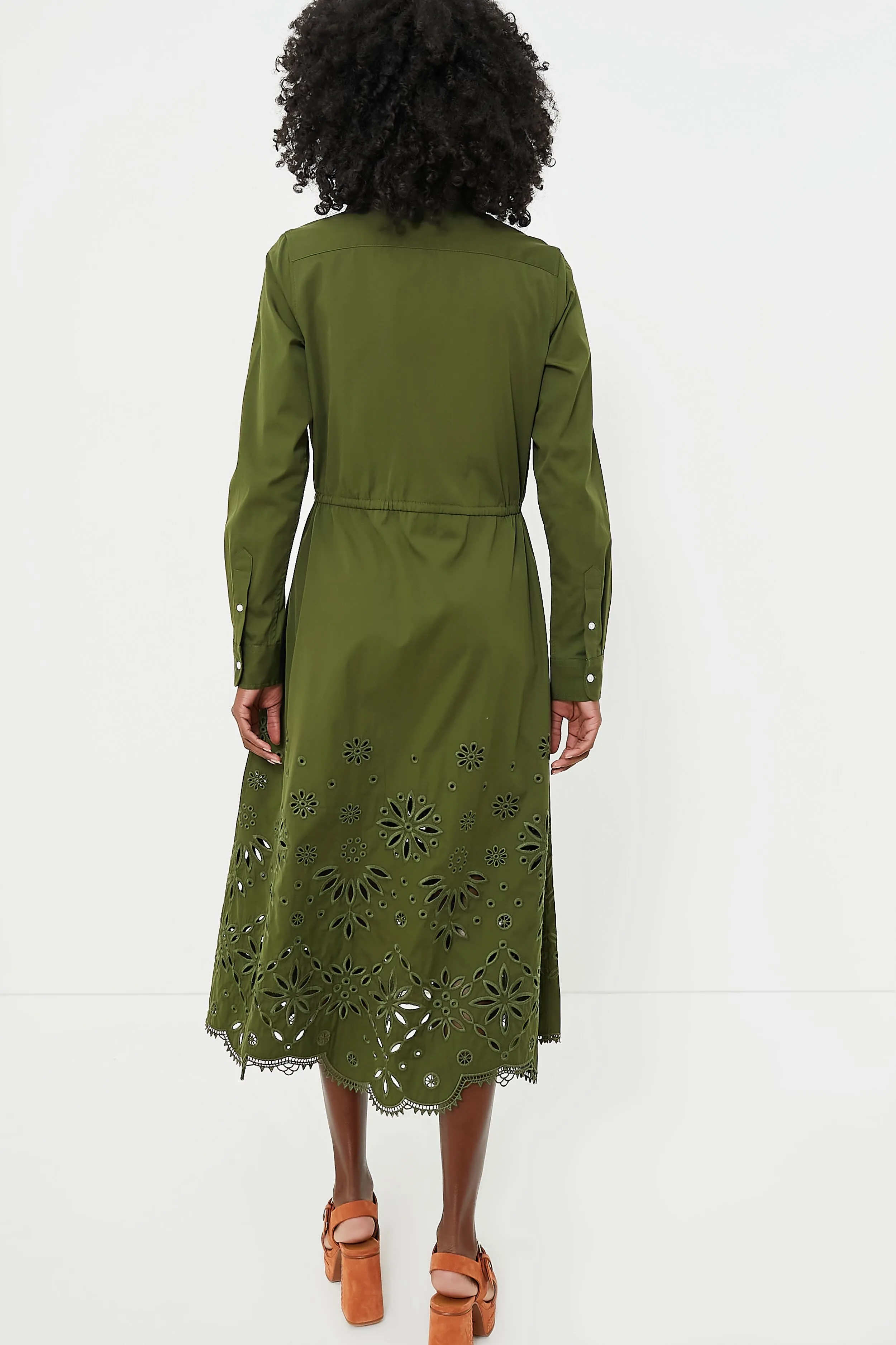 New Olive Jessica Long Sleeve Day Dress
