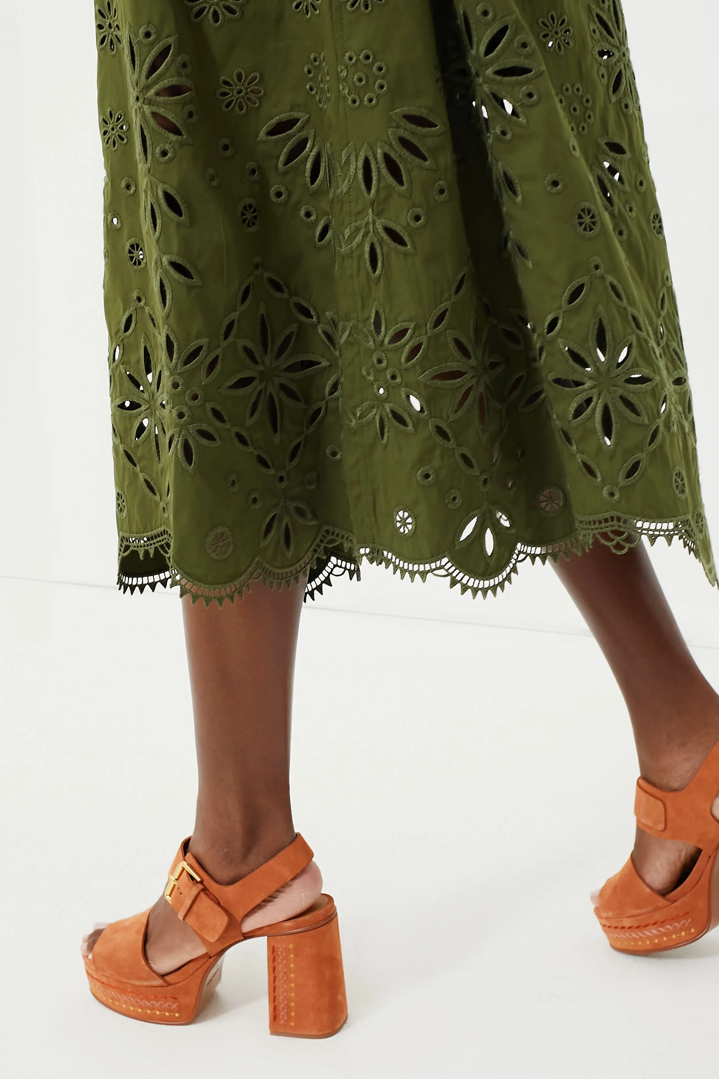 New Olive Jessica Long Sleeve Day Dress