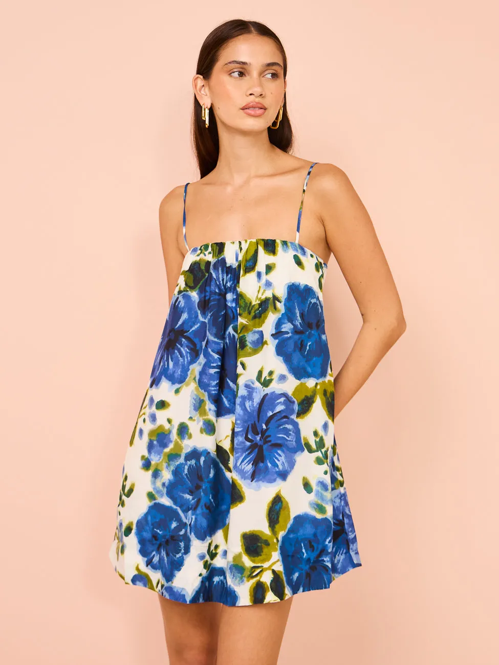 Peony Draped Mini Dress in Marseille