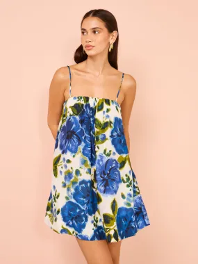 Peony Draped Mini Dress in Marseille
